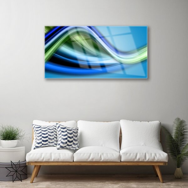 Quadro in vetro Grafica astratta 100x50 cm 2 appendini