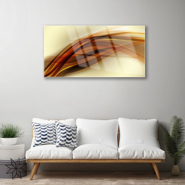 Quadro vetro Grafica astratta 100x50 cm 2 appendini