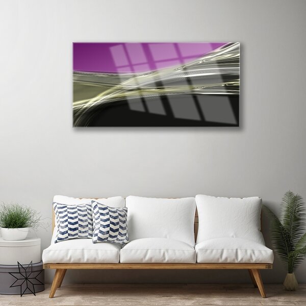 Quadro in vetro Grafica astratta 100x50 cm 2 appendini