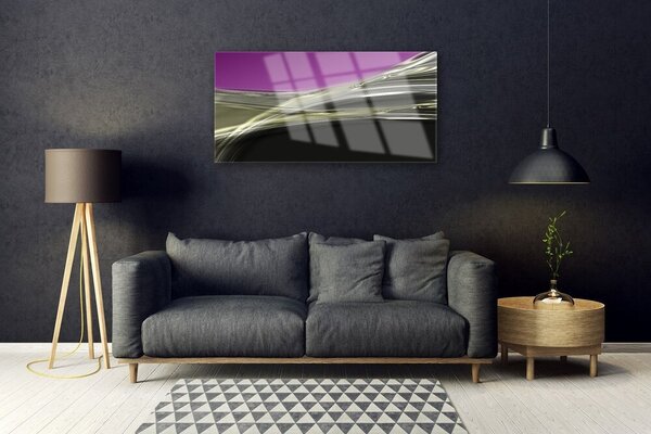 Quadro in vetro Grafica astratta 100x50 cm 2 appendini