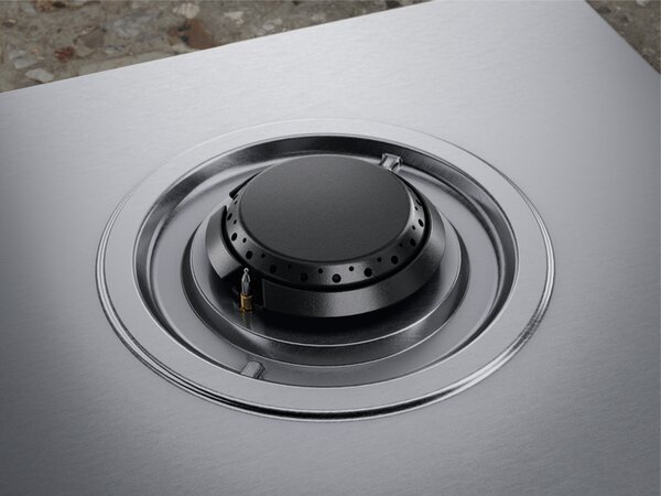 Electrolux Piano Cottura a Gas 4 Fuochi 60 cm colore Inox Serie 700 Ultraflat - KGU643723Z