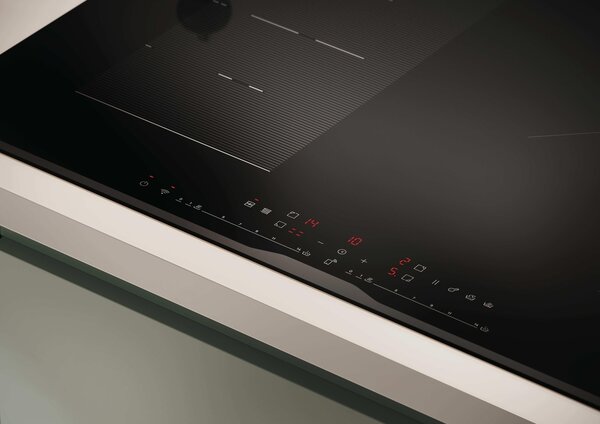 Hoover Piano Cottura a Induzione 4 Fuochi 80 cm in Vetroceramica colore Nero - HIF84DCS