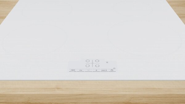 Bosch Piano Cottura Induzione da Incasso 4 Fuochi Larghezza 60 cm in Vetroceramica colore Bianco - PUE612BB1J Serie 4