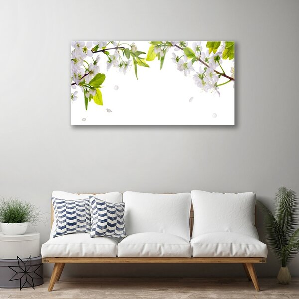 Quadro su vetro Fiocchi Natura 100x50 cm 2 appendini