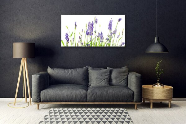 Quadro su vetro Fiori da parete 100x50 cm 2 appendini