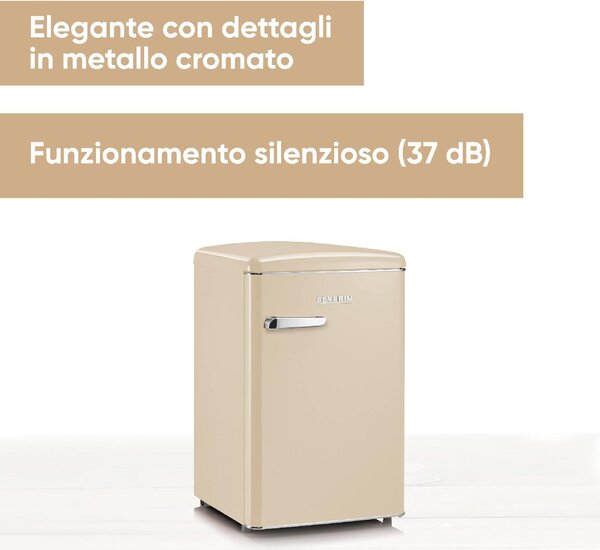 Severin RKS 8833 Mini Frigo Bar Frigorifero Piccolo Capacit 106 Litri Classe D colore Crema