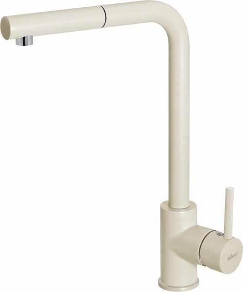 ELLECI Rubinetto Cucina Miscelatore con Doccetta Estraibile Monocomando colore Bianco Antico 62 - MGKTRP62 Trail Plus
