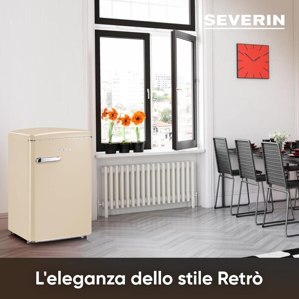 Severin RKS 8833 Mini Frigo Bar Frigorifero Piccolo Capacit 106 Litri Classe D colore Crema