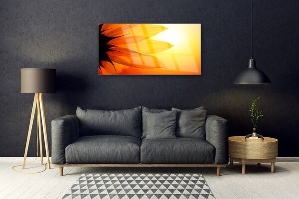 Quadro su vetro Fiore Pianta naturale 100x50 cm 2 appendini