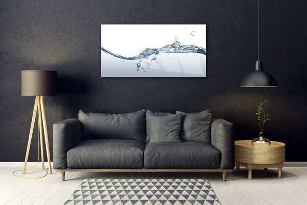 Quadro in vetro Arte dell'acqua 100x50 cm 2 appendini