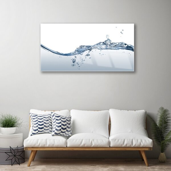 Quadro in vetro Arte dell'acqua 100x50 cm 2 appendini