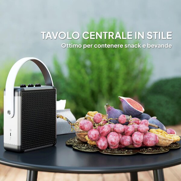 VivaGarden Salotto da Giardino con Divano Angolare e Tavolino con Cuscini in Rattan PE colore Grigio