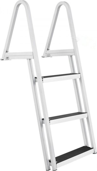 Scaletta di attracco staccabile a 3 gradini - Scaletta di attracco per imbarcazioni fino a 159 kg - 610x455x1225 mm - Robusto ausilio per l'arrampicata