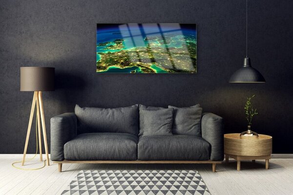 Quadro in vetro Grafica astratta 100x50 cm 2 appendini