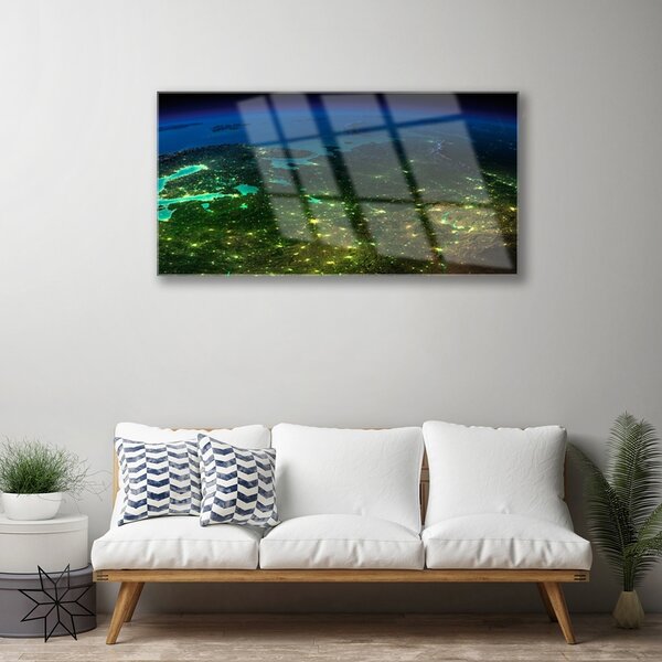 Quadro vetro Grafica astratta 100x50 cm 2 appendini