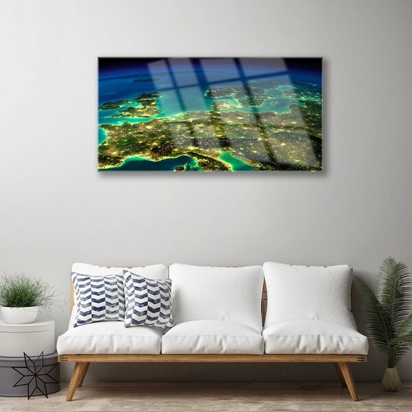 Quadro in vetro Grafica astratta 100x50 cm 2 appendini