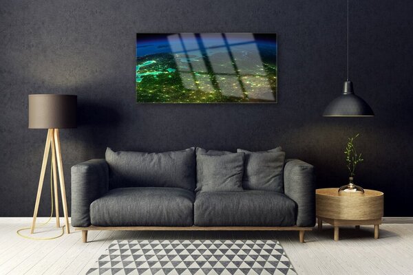 Quadro vetro Grafica astratta 100x50 cm 2 appendini