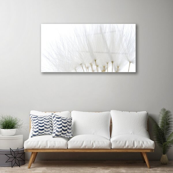 Quadro vetro Fiori da parete 100x50 cm 2 appendini