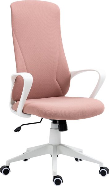 Icon Space Sedia da Ufficio con Ruote Braccioli e Poggiatesta colore Rosa