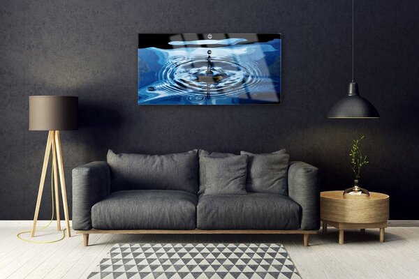 Quadro su vetro Arte dell'acqua 100x50 cm 2 appendini