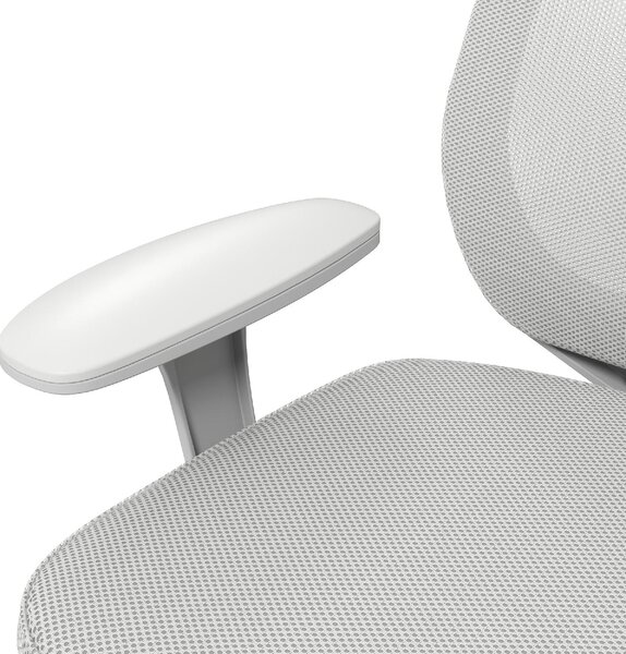 Icon Space Sedia da Ufficio con Ruote e Braccioli in Tessuto Mesh colore Grigio