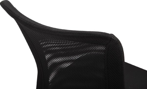 Icon Space Sedia da Ufficio con Ruote e Braccioli in Tessuto Mesh colore Nero
