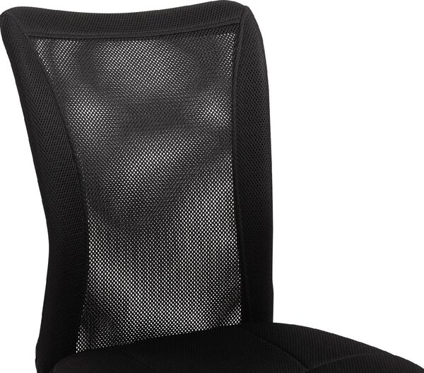 Icon Space Sedia da Ufficio con Ruote e Braccioli in Tessuto Mesh colore Nero