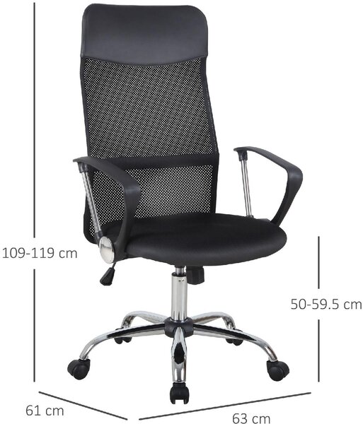 Icon Space Sedia Ergonomica con Ruote Braccioli e Poggiatesta in Tessuto Mesh colore Nero