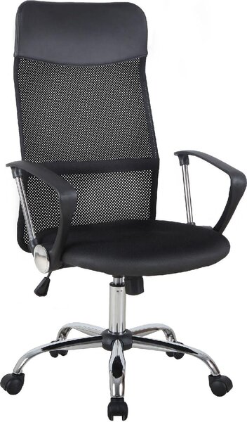 Icon Space Sedia Ergonomica con Ruote Braccioli e Poggiatesta in Tessuto Mesh colore Nero