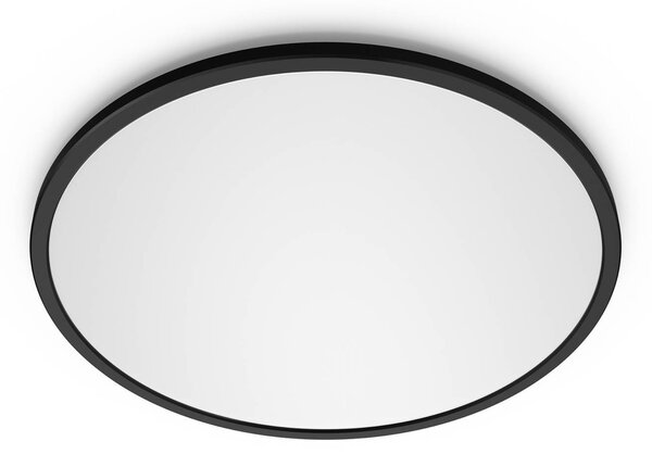 Philips Plafoniera a LED SuperSlim, dimmerabile, Nero, Studio / Ufficio, Plastica, Moderno, Plafoniera LED