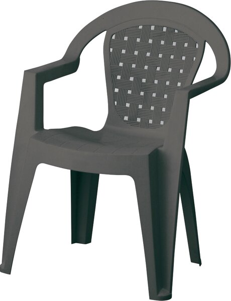 Pas Sedia per Esterni Impilabile 53x55x80h cm colore Antracite - Norma MD