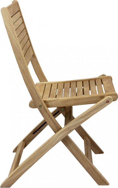 VivaGarden Sedia per Esterni Pieghevole in Legno Dimensioni 42x51x85 cm colore Legno Naturale - Palm