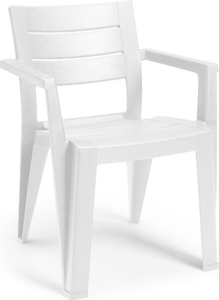 KETER Sedia per Esterni in Resina Dimensioni 61x58x79 cm colore Bianco - Julie