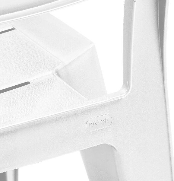 KETER Sedia per Esterni in Resina Dimensioni 61x58x79 cm colore Bianco - Julie