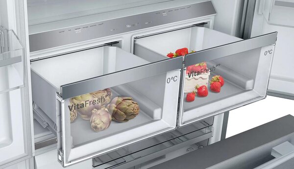Bosch Serie 8 - Frigorifero Americano Side by Side Capacit 573 Litri Classe energetica E Raffreddamento No Frost colore Inox - KFF96PIEP