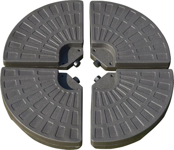 VivaGarden Set 4 Basi per Ombrellone Decentrato da Giardino con Base a Croce