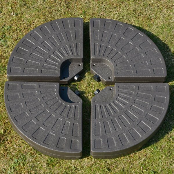 VivaGarden Set 4 Basi per Ombrellone Decentrato da Giardino con Base a Croce