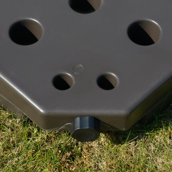 VivaGarden Set 4 Basi per Ombrellone Decentrato da Giardino con Base a Croce