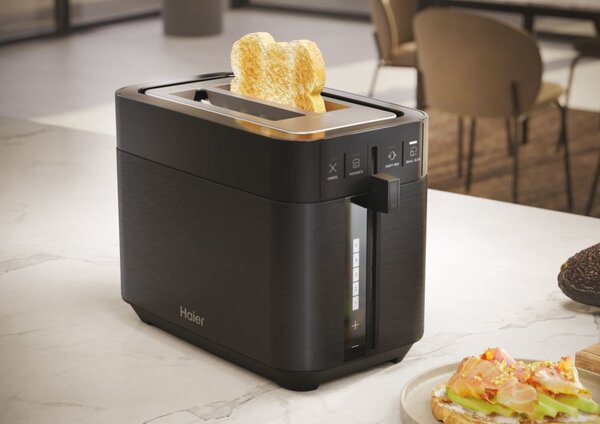 Haier Tostapane 2 Fette Potenza 1150 Watt Touch con 7 Livelli di Tostatura colore Nero - HTO5A3 011 I-Master Serie 5