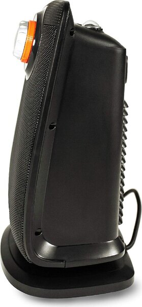 Argo Termoventilatore Ceramico Stufa elettrica Caldobagno Potenza 2000 Watt Oscillante con Termostato colore Nero - BEAT