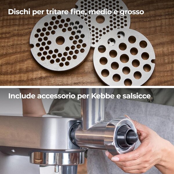 Kenwood Tritacarne Accessorio Compatibile con Modelli Gamma Chef - KAX950ME