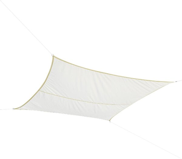 VivaGarden Vela Ombreggiante Rettangolare 3x4 mt in Poliestere colore Bianco Crema