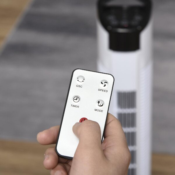 DecHome Ventilatore a Colonna Torre senza Pale Telecomando Oscillazione 3 Funzioni 3 Velocit - D24517V95