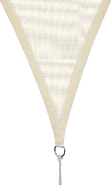 VivaGarden Vela Ombreggiante Triangolare 4x4x4 mt in HDPE colore Crema