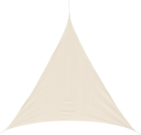 VivaGarden Vela Ombreggiante Triangolare 4x4x4 mt in HDPE colore Crema
