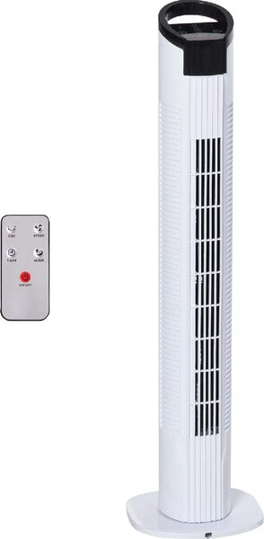 DecHome Ventilatore a Colonna Torre senza Pale Telecomando Oscillazione 3 Funzioni 3 Velocit - D24517V95
