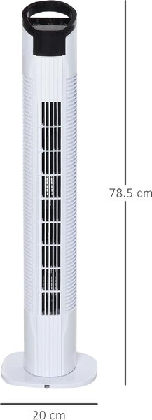 DecHome Ventilatore a Colonna Torre senza Pale Telecomando Oscillazione 3 Funzioni 3 Velocit - D24517V95