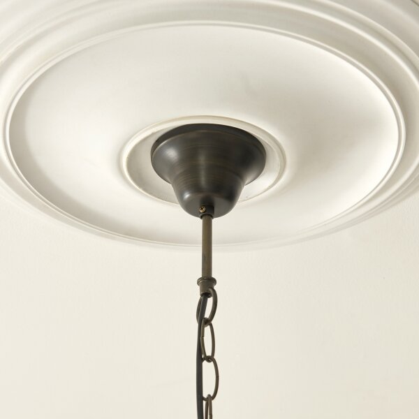 Endon 112246 - Lampadario a sospensione con catena Tiffany BOTANICA 1xE27/60W/230V diam. 45 cm