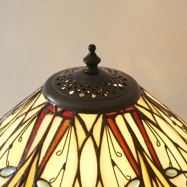 Endon 112185 - Lampada da tavolo Tiffany HECTOR 1xE27/10W/230V diametro 40 cm