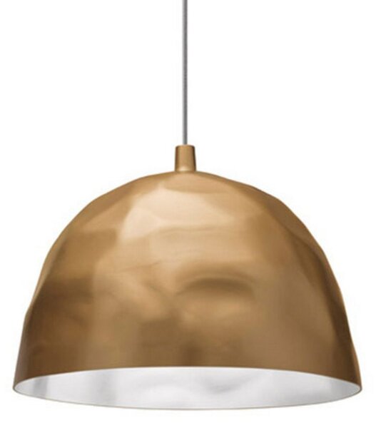 Lampada a sospensione Foscarini, Bump, dimmerabile, Dorato / Ottone, Soggiorno, Plastica, Design